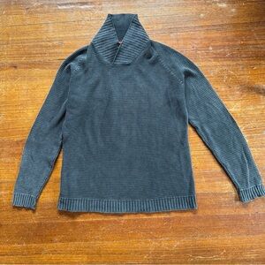 Tommy Bahama Charcoal Turtleneck waffle knit Sweater size Large